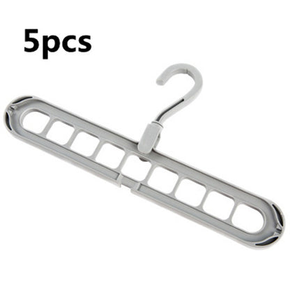 9-Hole Multi-Function Folding Clothes Hanger – Space-Saving Organizer