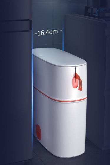 Modern Toilet Trash Can with Drawstring Packing | ABS+TPU Material