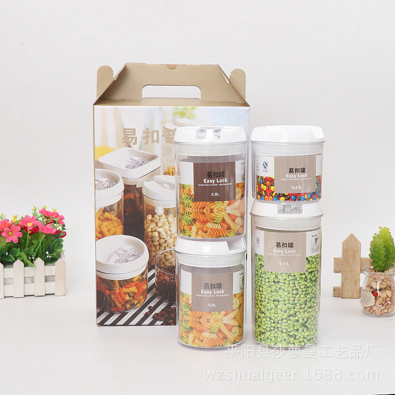 Rice Container Storage Sealed Tank – Rectangular Plastic Airtight Food Storage Buckets