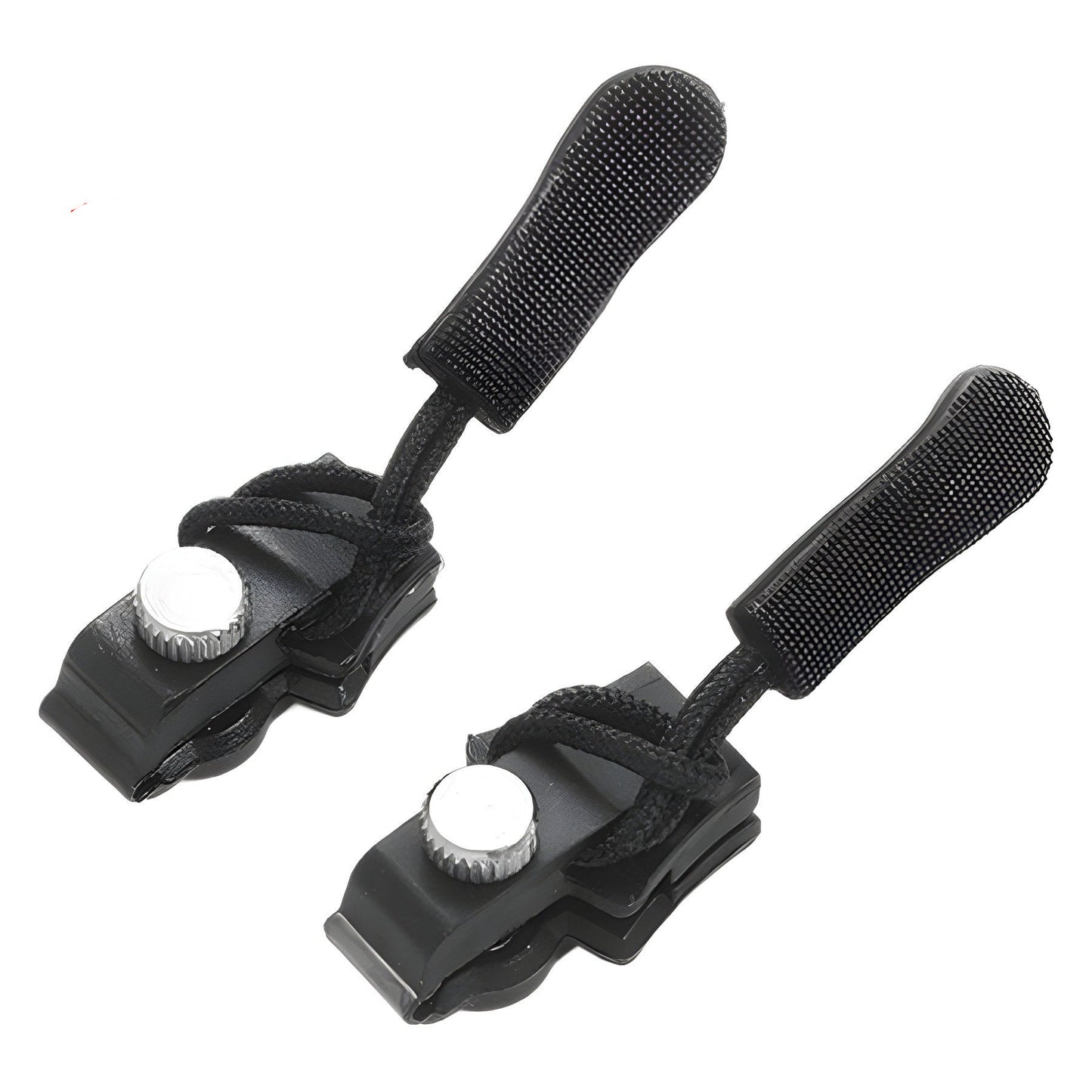 Two black clamps with white knobs on a white background, labeled '12 PCS'.