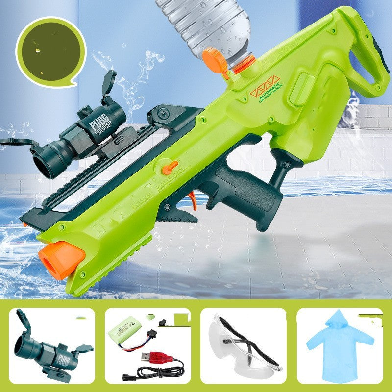 Electric Continuous Water Gun – Super-Large Rechargeable Water Spray Toy for Kids