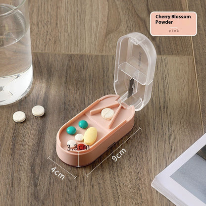 Home Has Pill Cutter Tablet Divider Compartment Pill Box