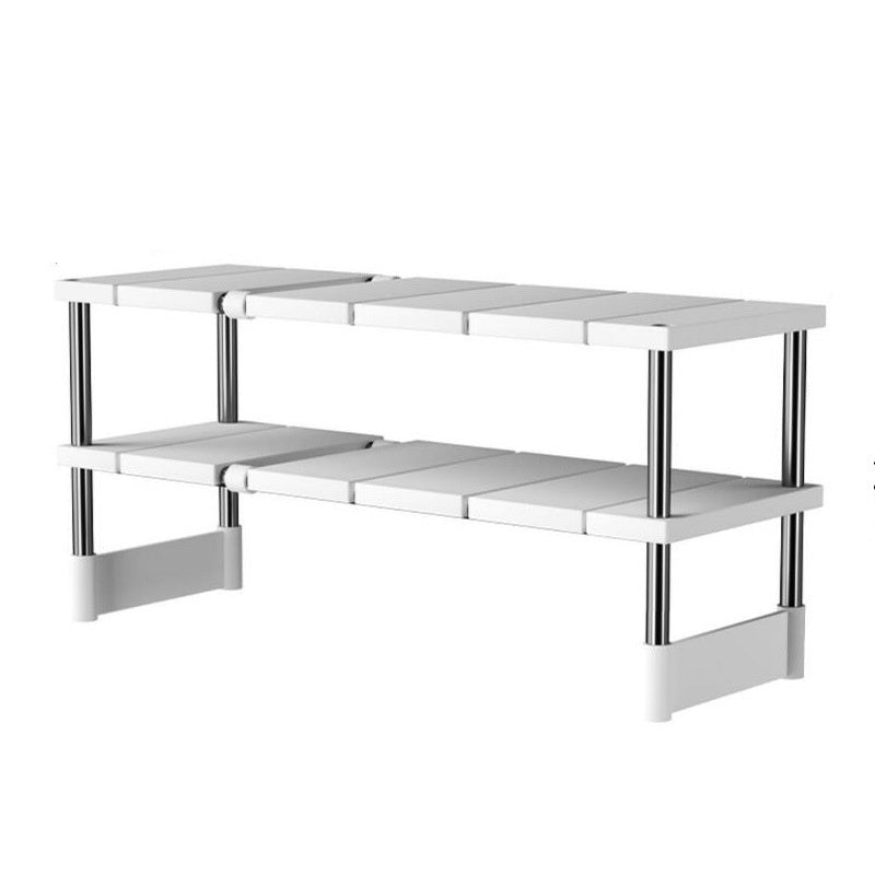 Kitchen Retractable Sink Storage Rack – Installation-Free Modern Organizer