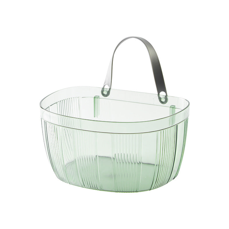 Wall-mounted Storage Basket With Adhesive Backing For Ginger And Garlic