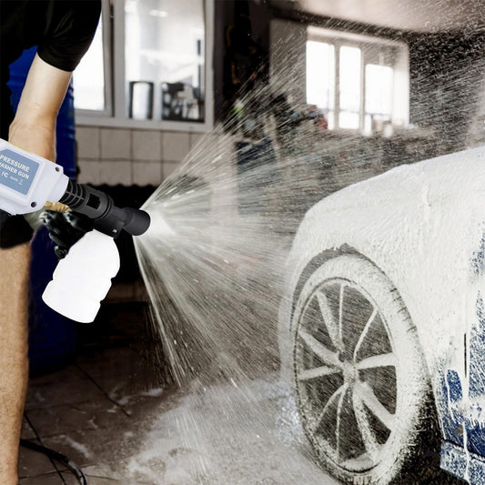Cordless High-Power Pressure Washer – Portable Jet Wash Cleaner with 2 Batteries