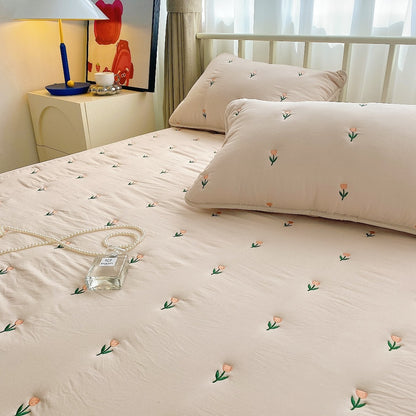 Maternal and Infant Grade Cotton Fitted Sheet – Single Piece for Simmons Mattress