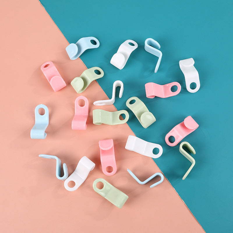 Colorful Solid Color Hanger Simple Home Hanger Connecting Hook