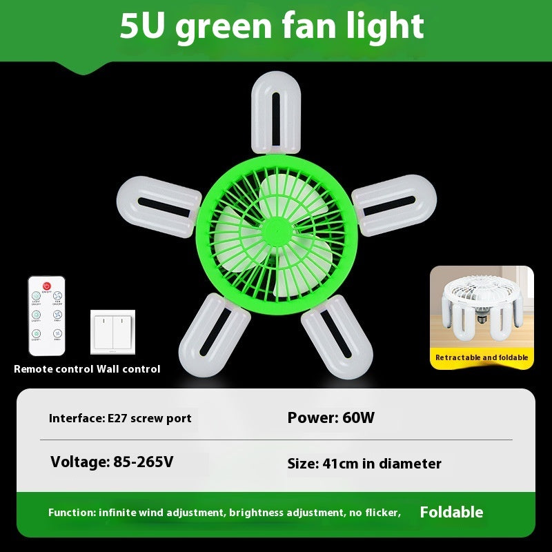 E Series Screw Fan Lamp – Smart Remote Control for Living Room and Bedroom