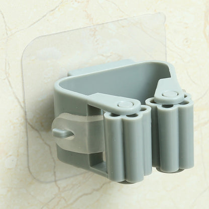 Nail-Free Mop Holder – Flexible Broom Hook and Card Holder Buckle
