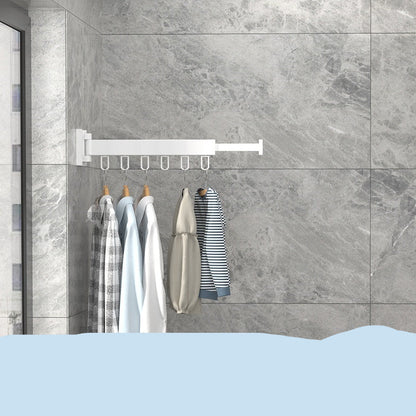 Balcony Wall-mounted Folding Clothes Hanger Indoor Invisible Telescopic Clothes Rail Drying Rack Quilt Fantastic