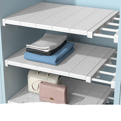 Wardrobe Cabinet Compartment Telescopic Storage Shelf