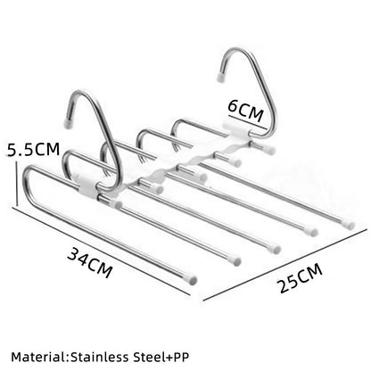 Telescopic Folding Pants Hanger Household Magic Pants Trousers Hanger Wardrobe Storage