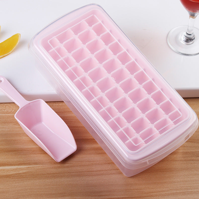 Fashionable Ice Tray with Fresh-Keeping Box and Ice Shovel – Multi-Cell Ice Maker