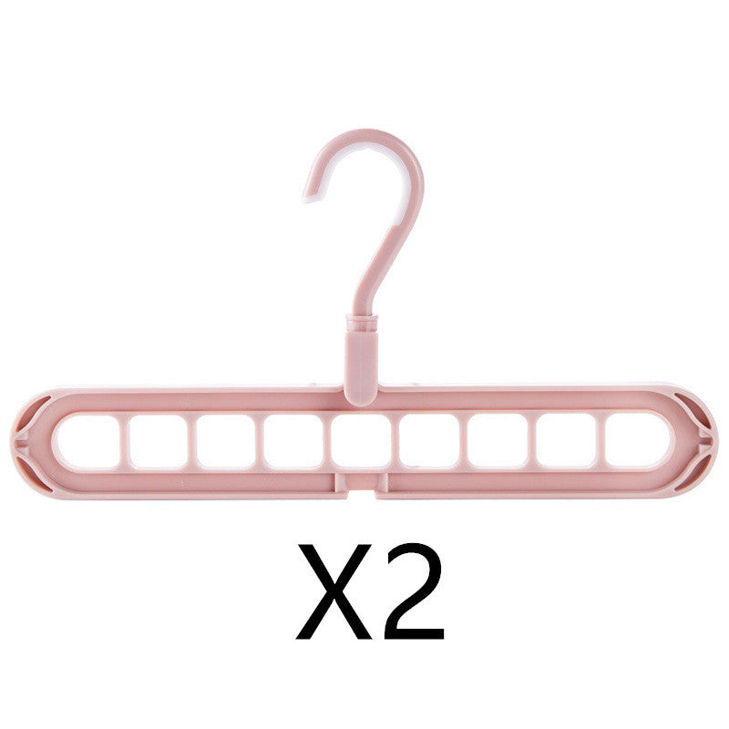 9-Hole Multi-Function Folding Clothes Hanger – Space-Saving Organizer