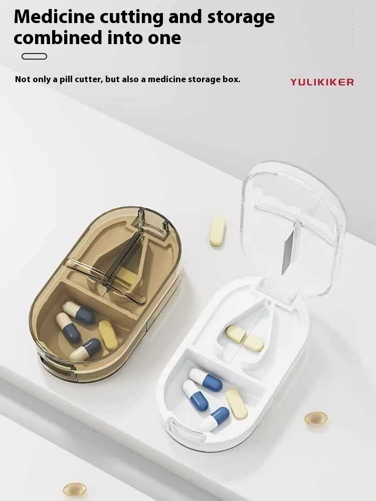 Home Portable Pill Cutter Dispenser Portable