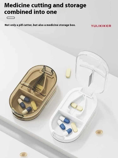 Home Portable Pill Cutter Dispenser Portable