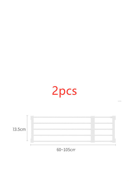 No Punching Wardrobe Layered Clapboard Cabinet Shoe Telescopic Finishing Rack