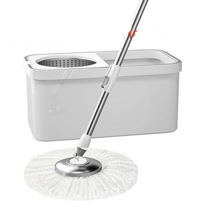 Mop with three separate heads on a white background