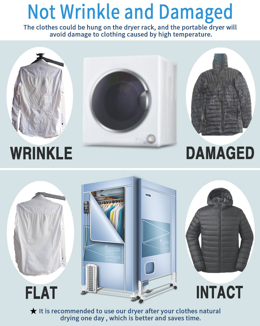 Air Dryer Drying Cabinet Folding Wardrobe