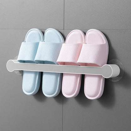 Bathroom Slippers Rack Free Perforated Drain Toilet