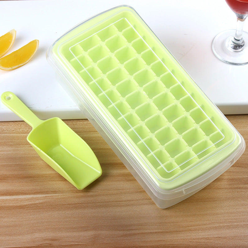 Fashionable Ice Tray with Fresh-Keeping Box and Ice Shovel – Multi-Cell Ice Maker