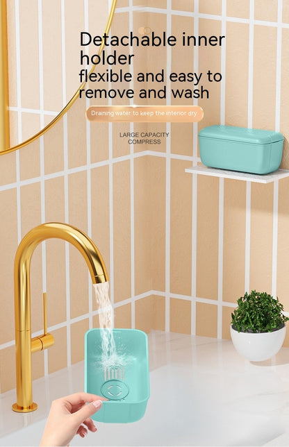 Multifunctional Soap Dish Hand Rub-free Foaming With Lid