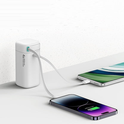 Multifunctional Dual-port Fast Charge Lightning Magnetic Holder Line Mobile Power Supply