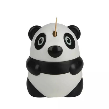 Creative Automatic Toothpick Holder – Panda-Shaped Plastic Press Dispenser