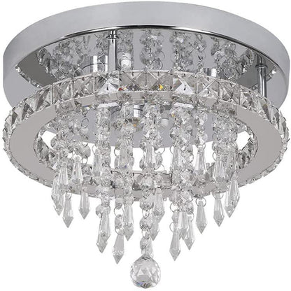 Chandelier with crystal accents on a white background
