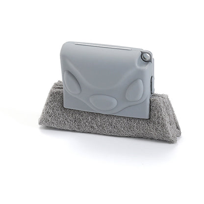 Window Sill Groove Cleaning Brush with Sponge Wipes