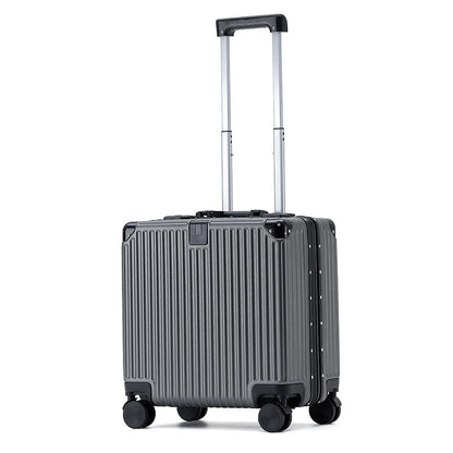 Multi-Functional 18-Inch Aluminum Frame Trolley Case - Perfect for Leisure Travel