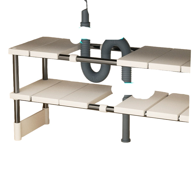 Kitchen Retractable Sink Storage Rack – Installation-Free Modern Organizer