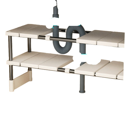 Kitchen Retractable Sink Storage Rack – Installation-Free Modern Organizer