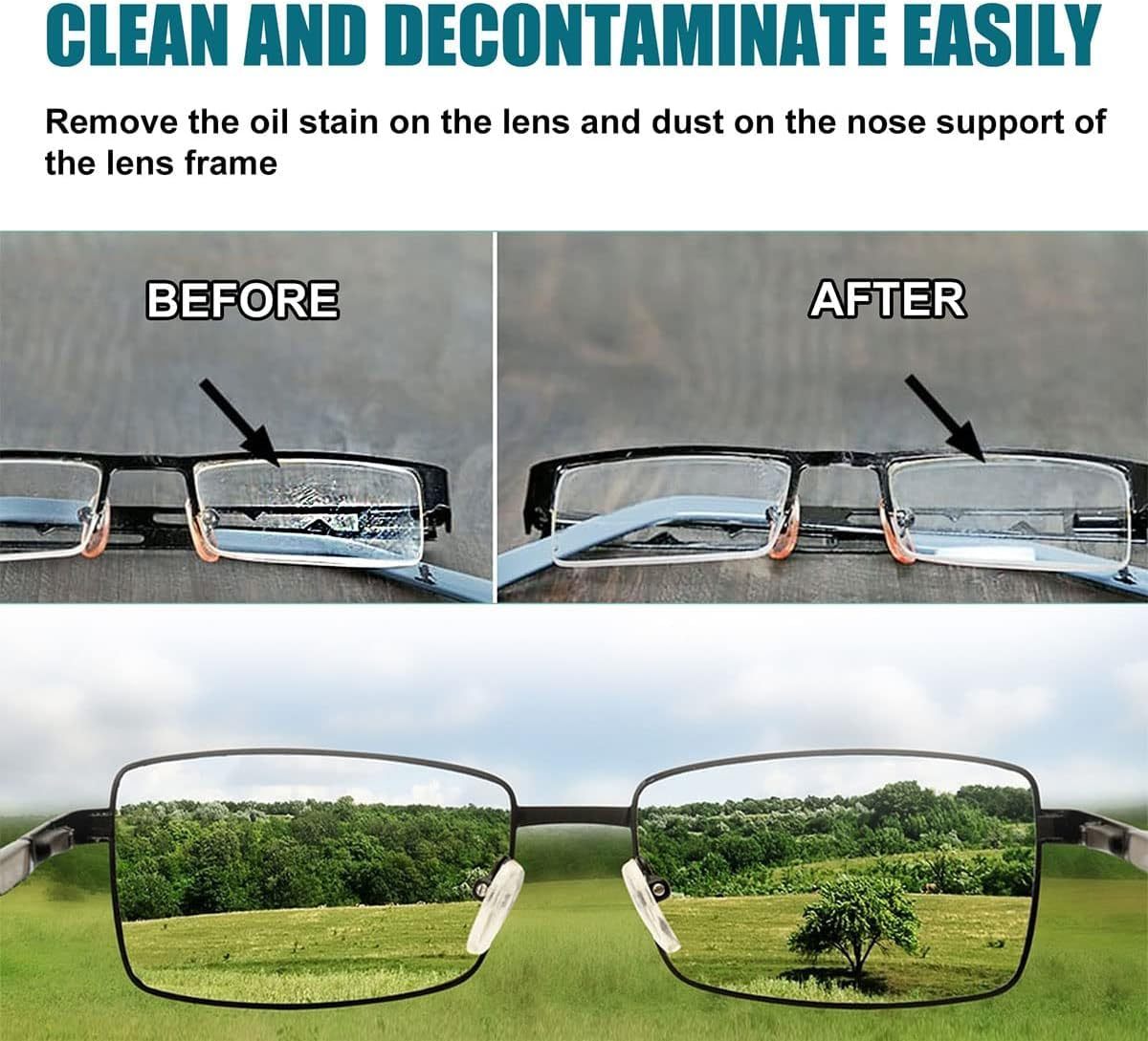Portable Glasses Lens Cleaning Spray with Microfiber Cloth – 100ml