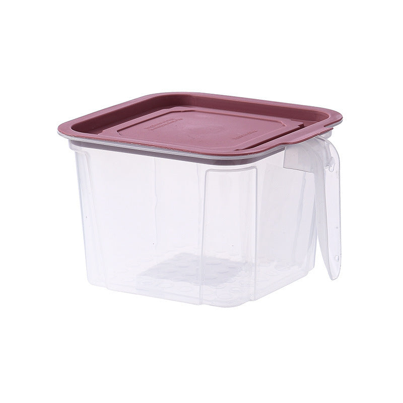 Refrigerator Transparent Plastic Crisper Storage Box – Double-Layer Fruit and Vegetable Drain Basket