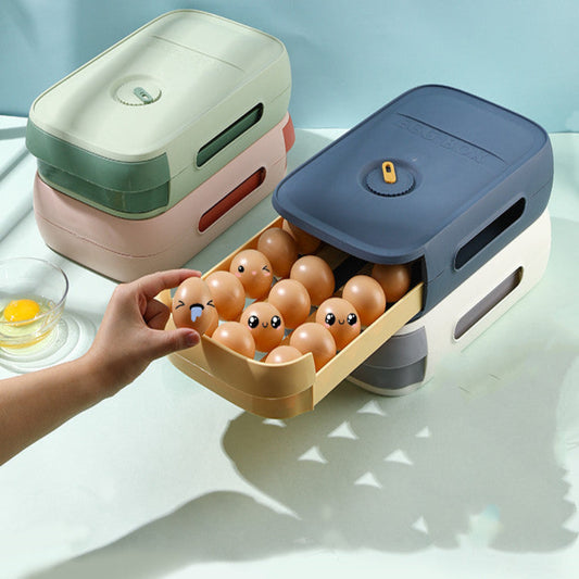 Egg incubator with cartoonish eggs on a light background