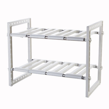 Retractable Kitchen Multi-Layer Storage Rack – Detachable Japanese-Style Floor Organizer
