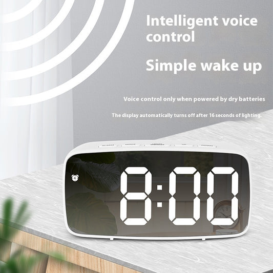 Creative Mirror Alarm Clock Multifunctional LED Clock