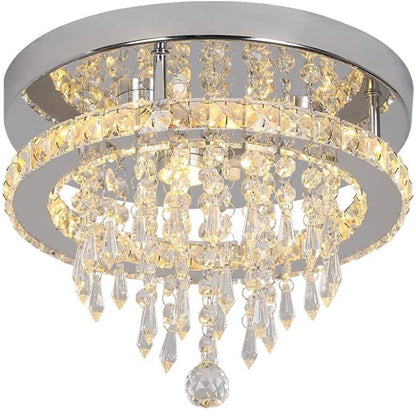 Chandelier with crystal accents on a white background