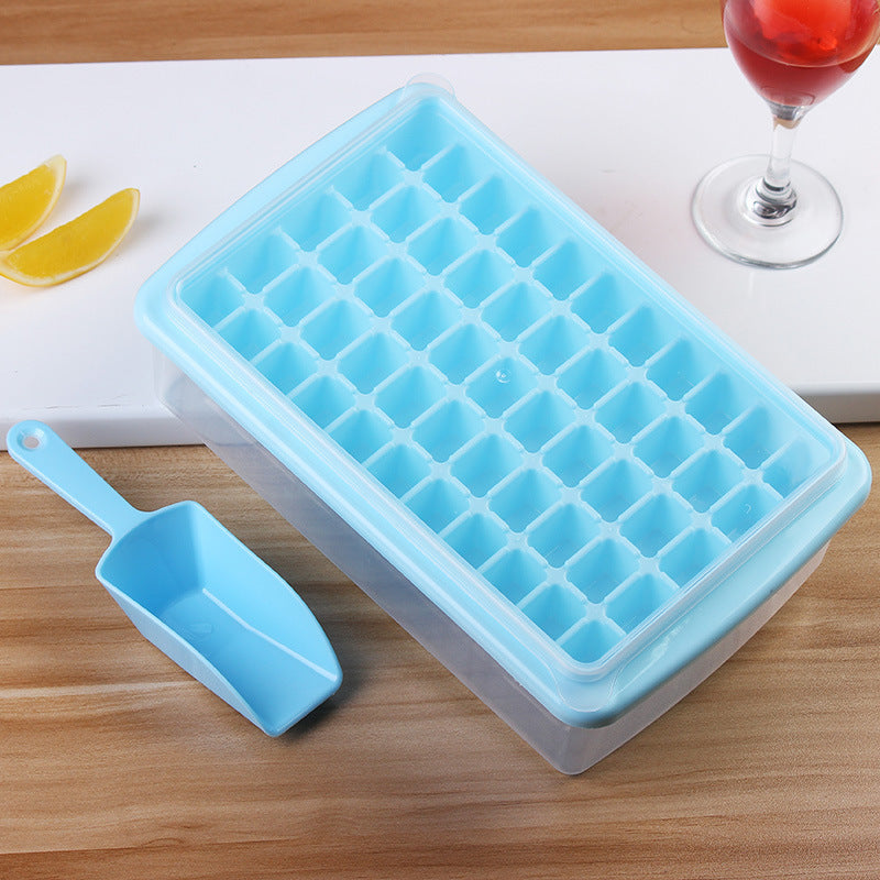 Fashionable Ice Tray with Fresh-Keeping Box and Ice Shovel – Multi-Cell Ice Maker