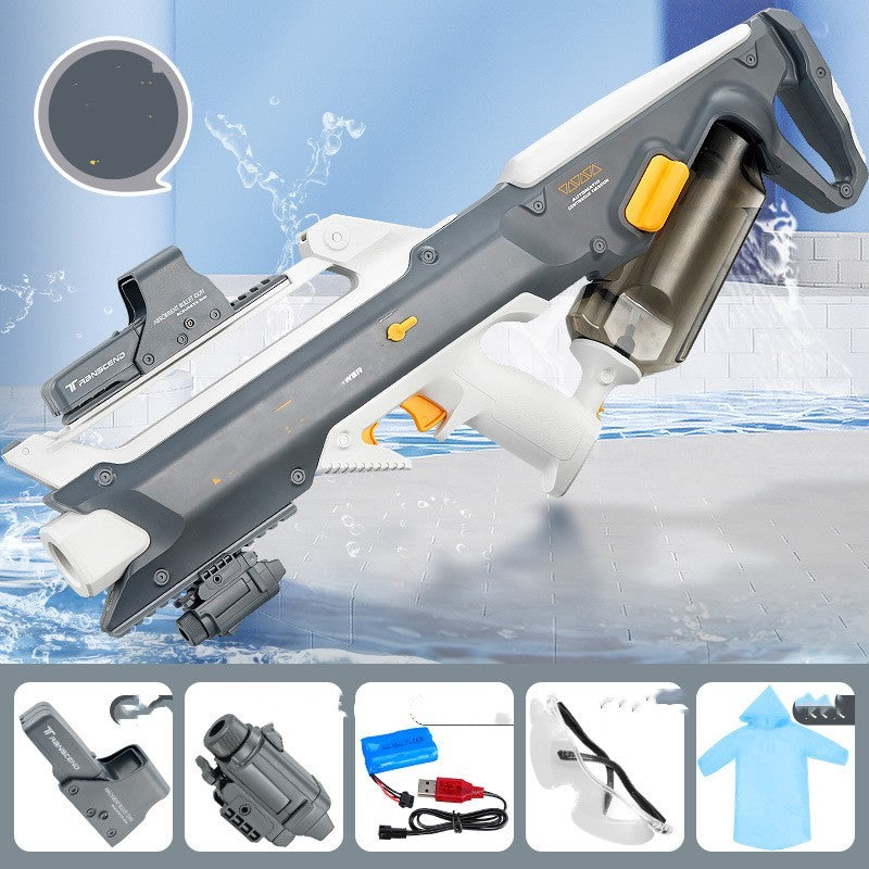 Electric Continuous Water Gun – Super-Large Rechargeable Water Spray Toy for Kids