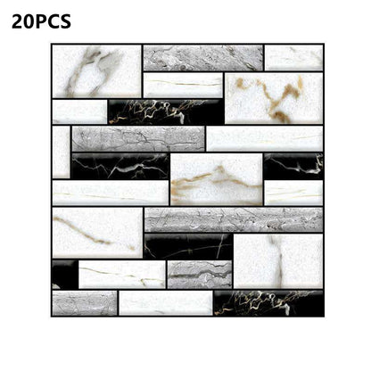 Marble Rock Crystal Tile Stickers Self-adhesive Wear-resistant Floor