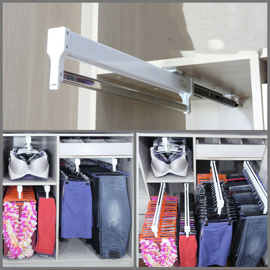 Wardrobe pull-out trousers slide