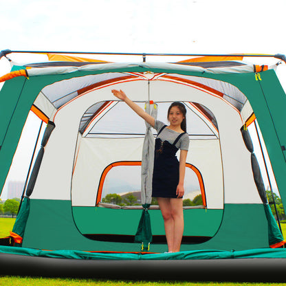 Multi-Person Camping Tent – Rain-Proof Portable Luxury Villa for 8-12 People