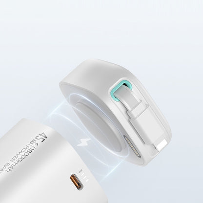 Multifunctional Dual-port Fast Charge Lightning Magnetic Holder Line Mobile Power Supply