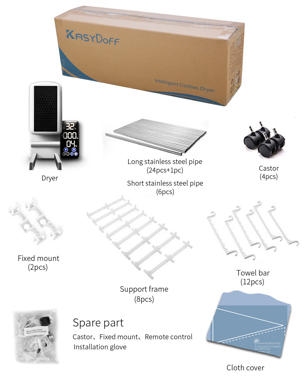 Air Dryer Drying Cabinet Folding Wardrobe