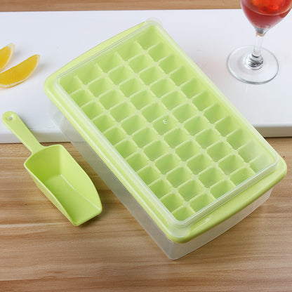 Fashionable Ice Tray with Fresh-Keeping Box and Ice Shovel – Multi-Cell Ice Maker