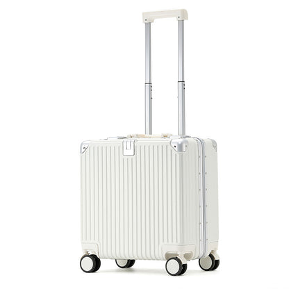 Multi-Functional 18-Inch Aluminum Frame Trolley Case - Perfect for Leisure Travel