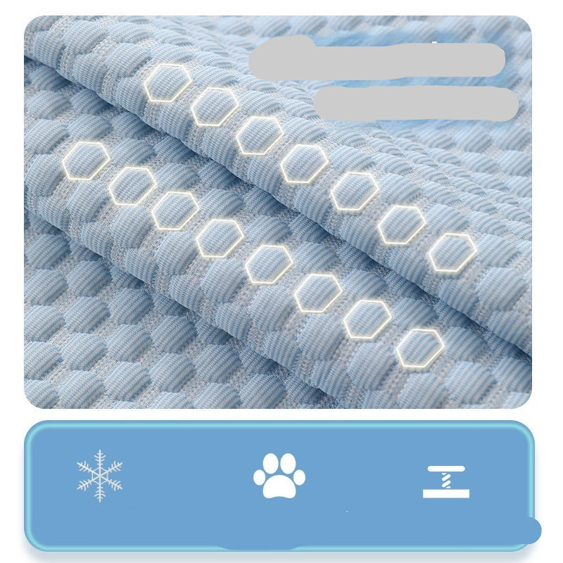 3D massage bump mattress topper with text and icons on a white background
