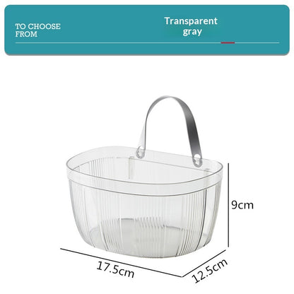 Wall-mounted Storage Basket With Adhesive Backing For Ginger And Garlic